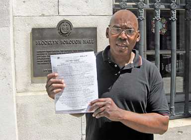Potty pooper! Hate-spreading homophobe is barred from Borough Hall bathroom!