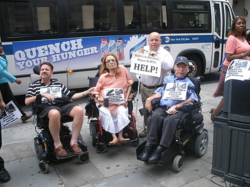 Protestors: Save our vital (and always empty) bus lines!