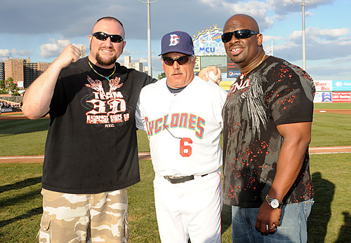It was wrestle mania when the Dudley Boyz visited MCU Park