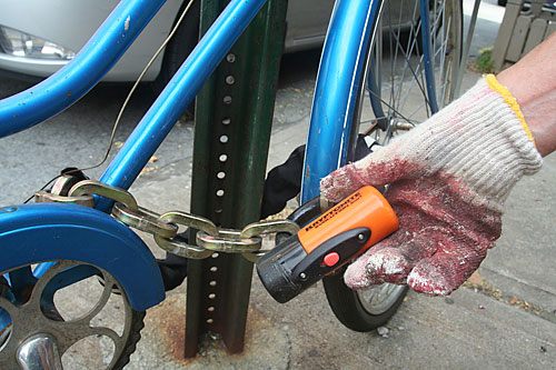 Sticky situation! Anti-bike vigilante is gluing locks in Williamsburg