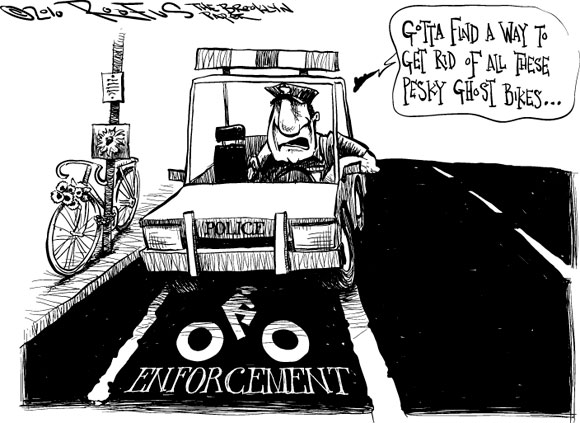Roofus: Cops are to blame for ‘ghost’ bikes