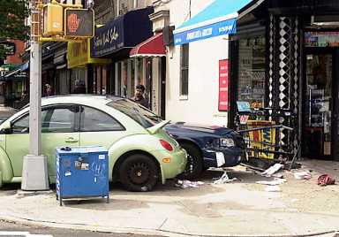 Man loses leg in Eighth Avenue crash