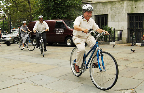 The wheel world! Borough Hall is on a roll