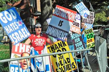 BIGOTS TARGET MIDWOOD! Westboro Baptists hurl anti-Semitic garbage