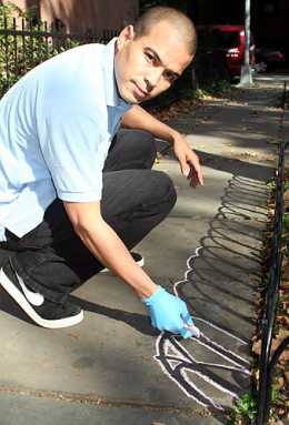 Apprehended! Second chalker nabbed by cops