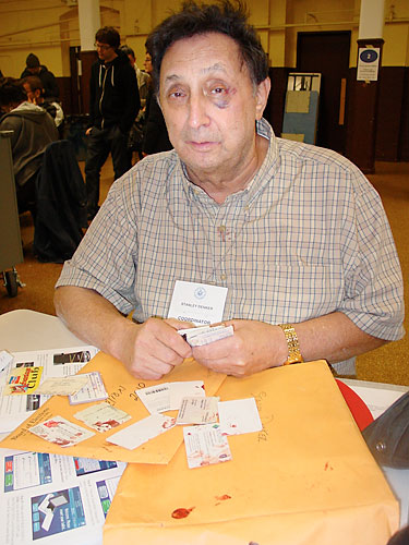 Defending democracy! Poll worker beaten — but he still works a full shift