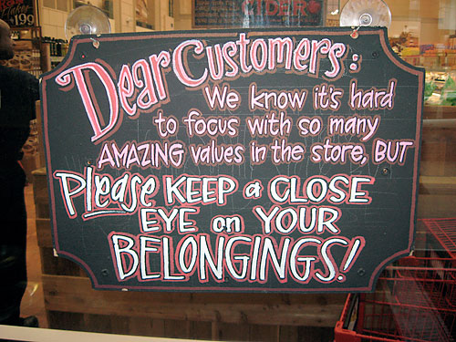 Sign of the times! Trader Joe’s admits its crime problem