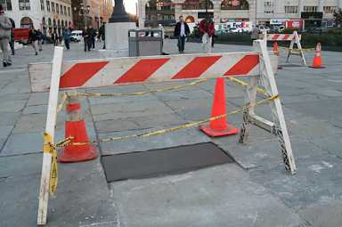 City begins a concrete move to fix decrepit Borough Hall plaza
