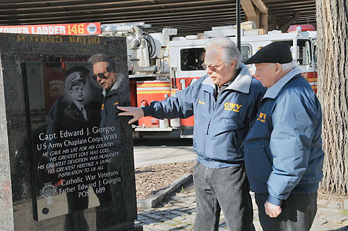 Vets restore memorial to beloved Greenpoint war priest