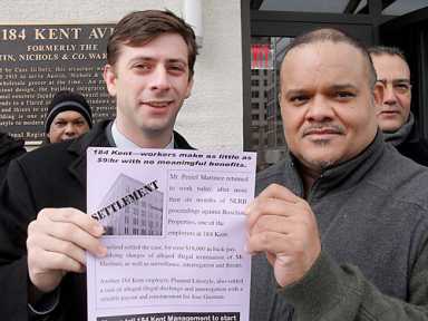 Re-hired! Kent Avenue workers get job back, though no union