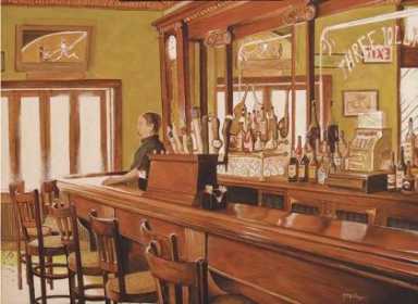 Drink to that! Ridge artist is drawn to bars