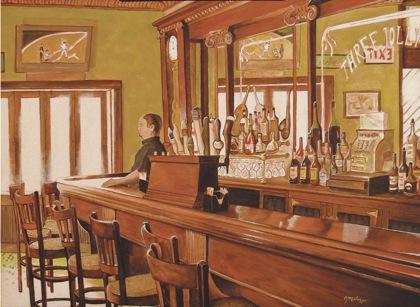 Drink to that! Ridge artist is drawn to bars