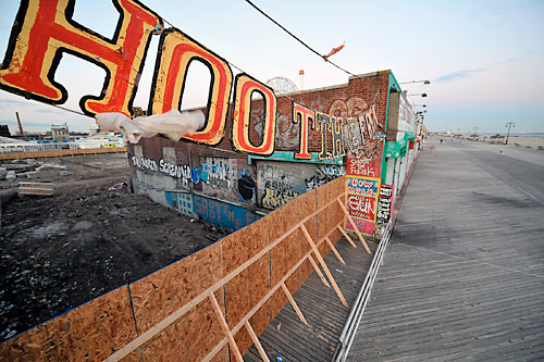 ‘Freak’ out! Evicted shooting gallery is bulldozed in Coney