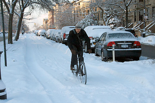 Snow problem on Prospect Park West