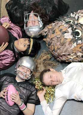 In this football play, there are no boys allowed
