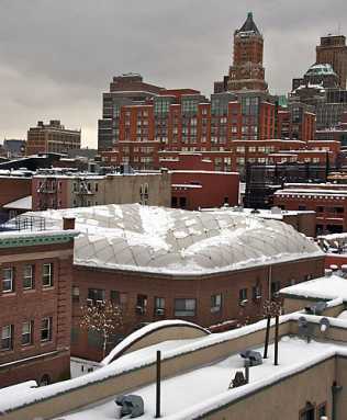 Tennis, no one? Bubble collapses under heavy snow