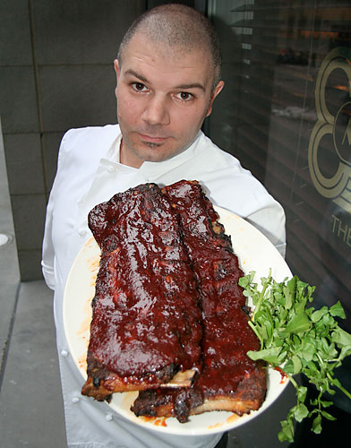 Our chef offers ribs — the Brooklyn way