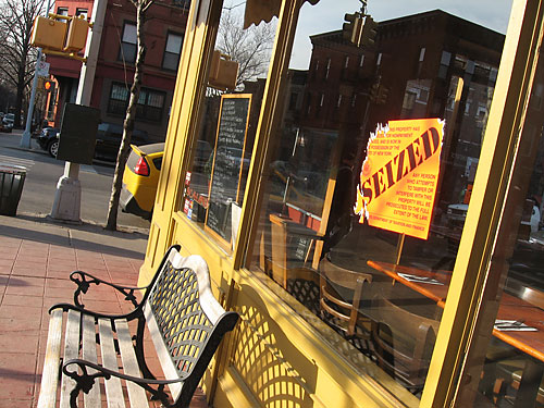 ‘Cause they’re the taxmen! Slope restaurant seized for non-payment!