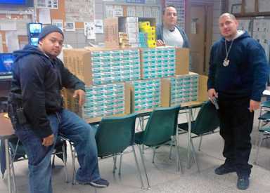 Smoked out! Cops bust cig runners