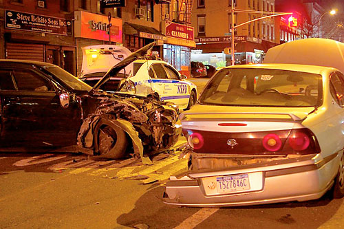 Bad crash on Fifth Avenue