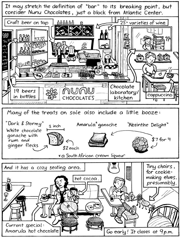 A chocolate shop? In our weekly bartoon?