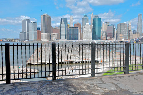 Vroom with a view! Car smashes into Promenade