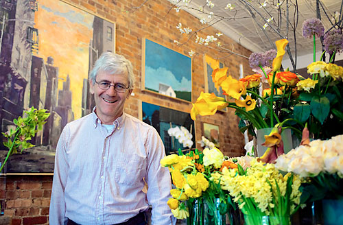 This month, the best art may be at a flower shop