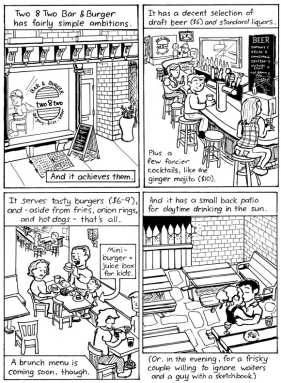A Cobble Hill bar with a good burger