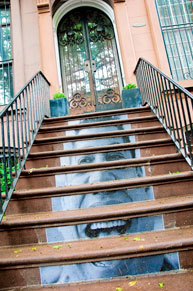 Bergen Street steps ahead as artist turns stoops into gallery space