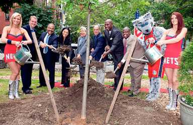 Nets start planting roots in Brooklyn (we mean that literally)