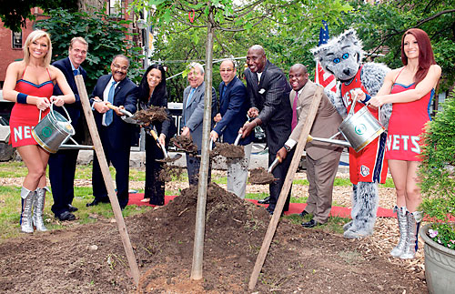 Nets start planting roots in Brooklyn (we mean that literally)