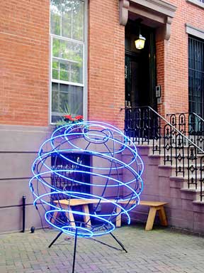 Big blue marble! Avant Yarde adds a glowing orb to Dean Street