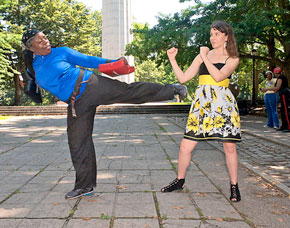 Karate chop! Sensei teaches self-defense in crime-filled Fort Greene Park