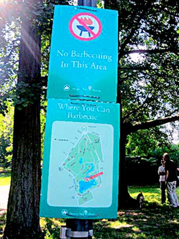 Smoke out! New signs will tell you where to barbecue in Prospect Park