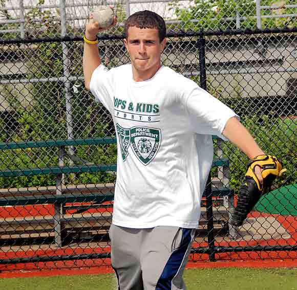 Kids play ball at MCU Park
