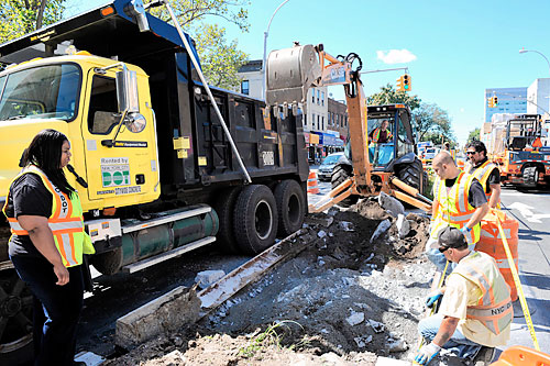Well, island be damned! City listens to residents, removes traffic-calming cement from Fort Ham Pkwy