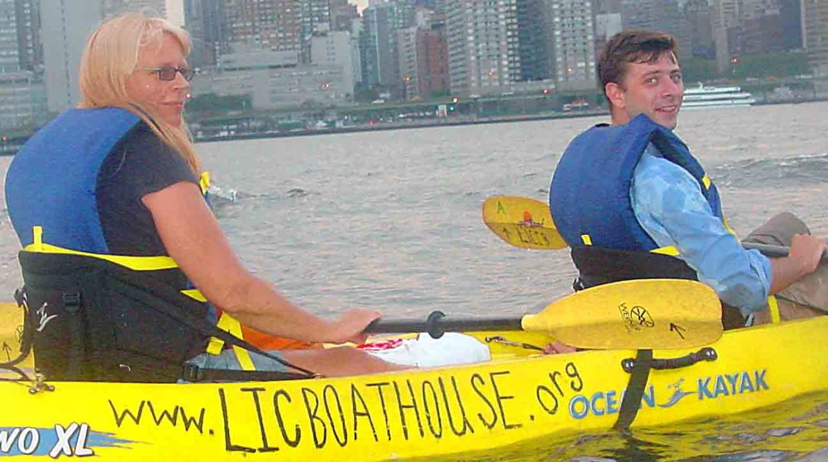 The ship has hit the fan! Kayakers brave Newtown Creek