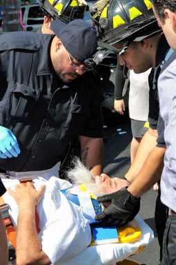 Two injured in Midwood car accident