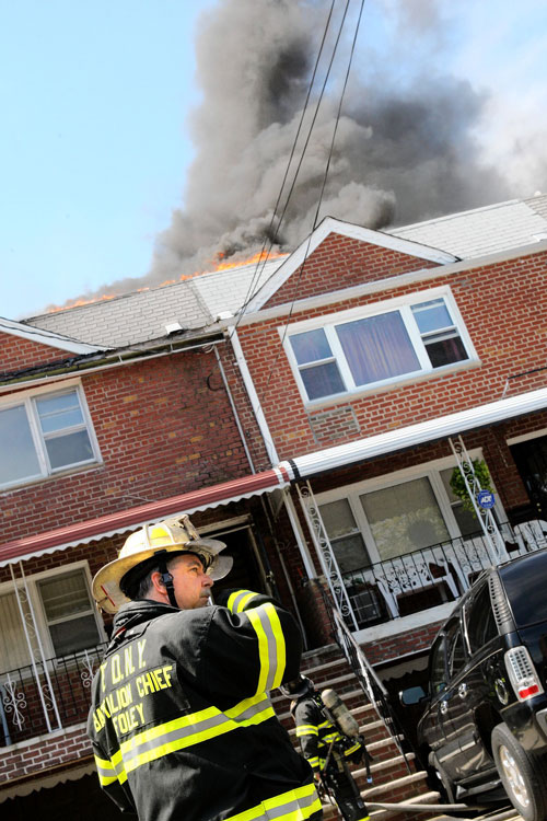 Fire rips through Paerdegat home
