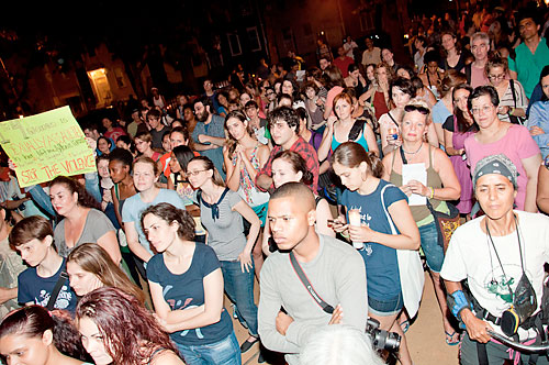 Hundreds march against South Slope sex fiends