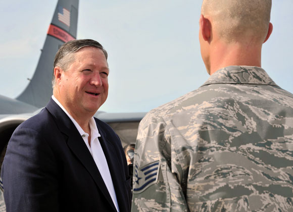 Secretary of the Air Force visits base in Guam