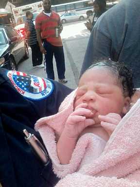 Rolling delivery: Baby born in Nissan