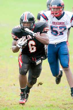 Clinton runs over Erasmus Hall 30–8