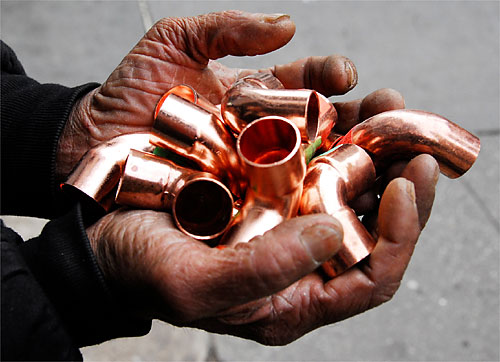 Thieves going for the gold — copper