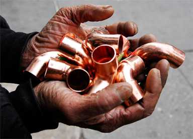 Thieves going for the gold — copper