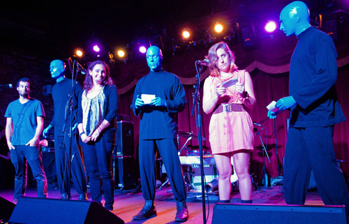 Blue Men raise green for Vermont