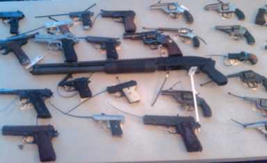 Guns down! Police buy $15,000 worth of hot metal