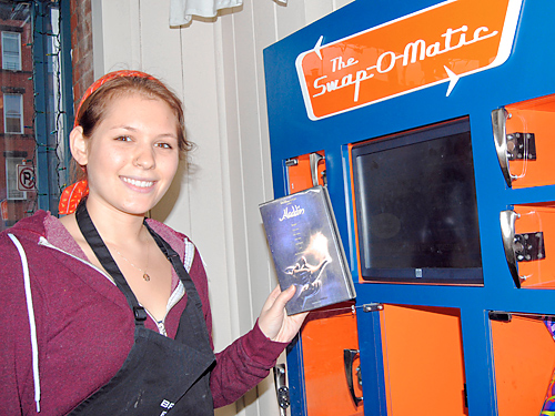The old switcheroo: Retro-style vending machine trades trash for treasure
