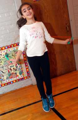 Jump around! Kids hop to it to raise money for hearts