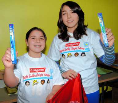 Kids learn how to keep their pearly whites sparkling